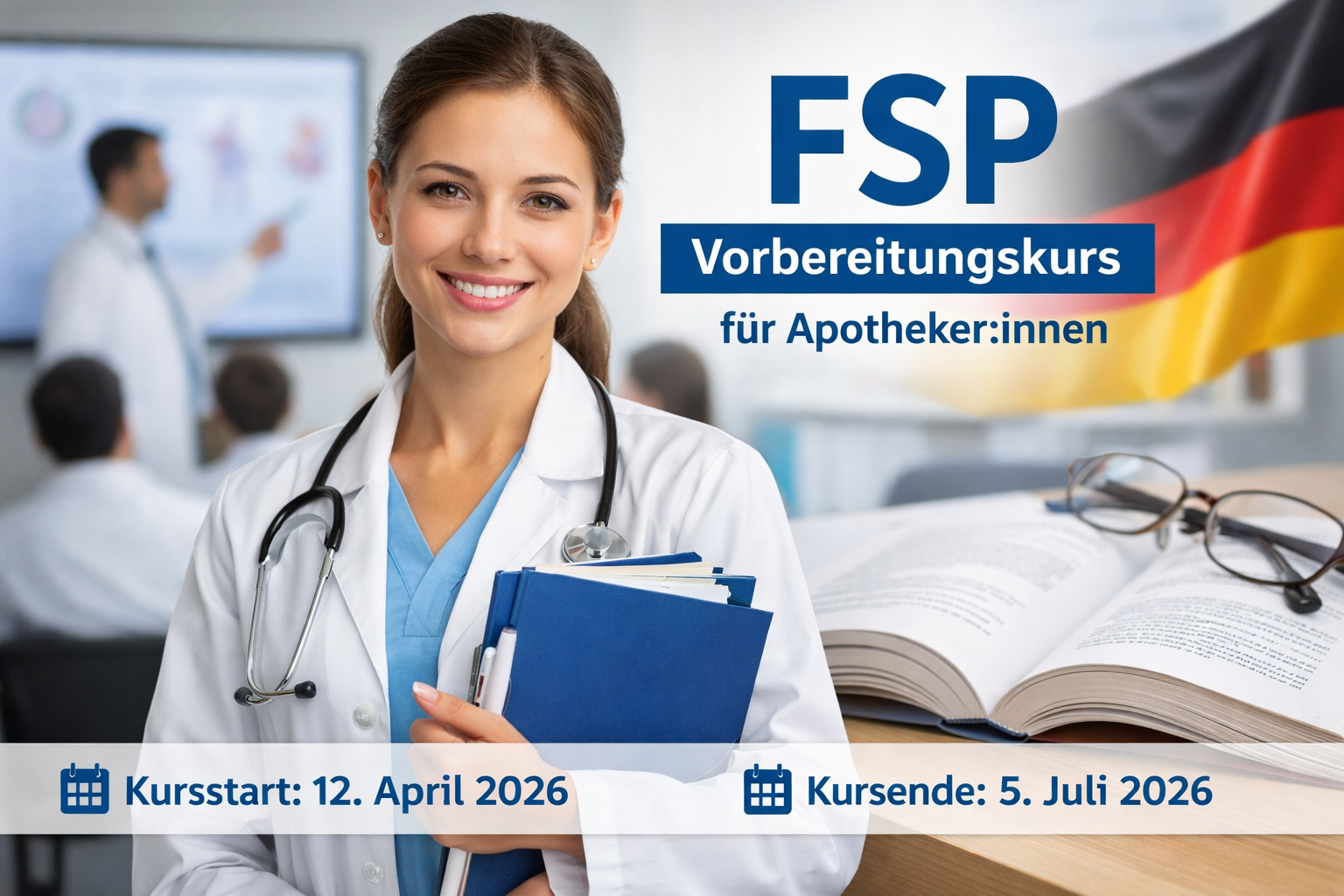 Fachsprachprüfung (FSP) für Apotheker:innen – Kursstart April 2026